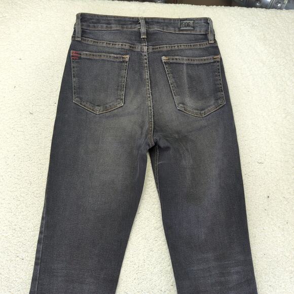 BDG Girlfriend High-rise Jeans Women's Size 27 Black Wash Stretch Slim Leg - Picture 5 of 8